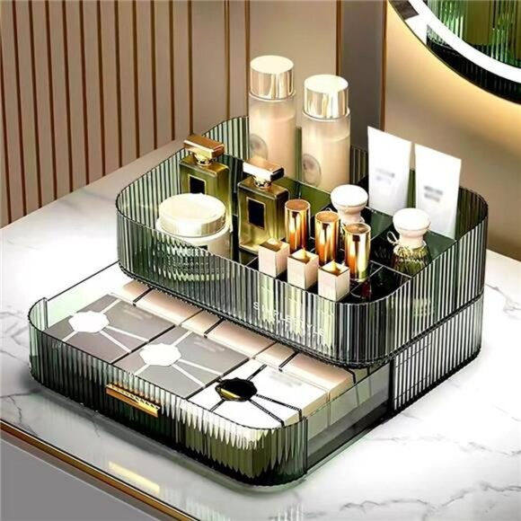 Makeup Organizer Stackable Drawers Skincare Vanity Storage Box for Counter - Picture 3 of 7